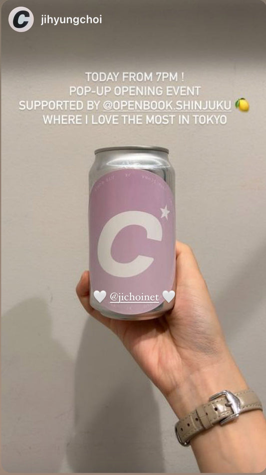 韓国のアパレルブランドjichoiのポップアップにレモンサワー缶を提供しました